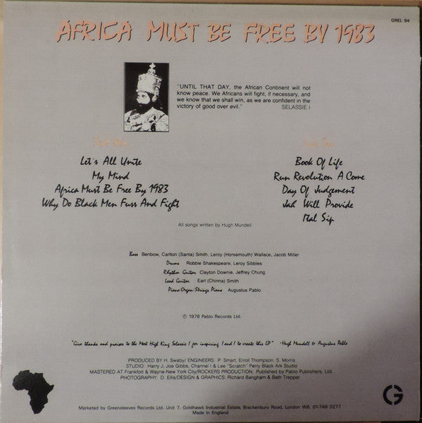 Hugh Mundell - Africa Must Be Free By 1983