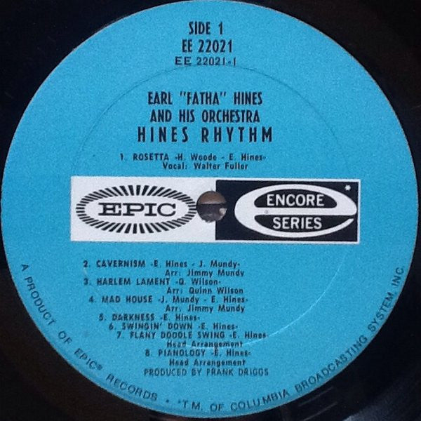 Earl Hines And His Orchestra - Hines Rhythm