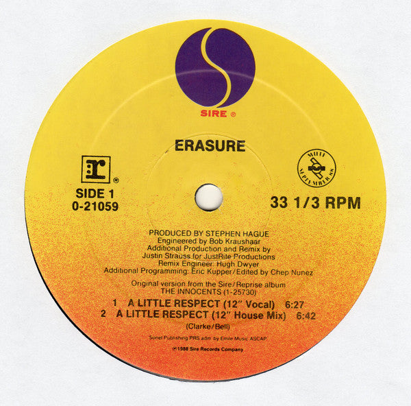 Erasure - A Little Respect