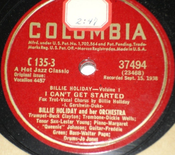 Billie Holiday Vol. 1