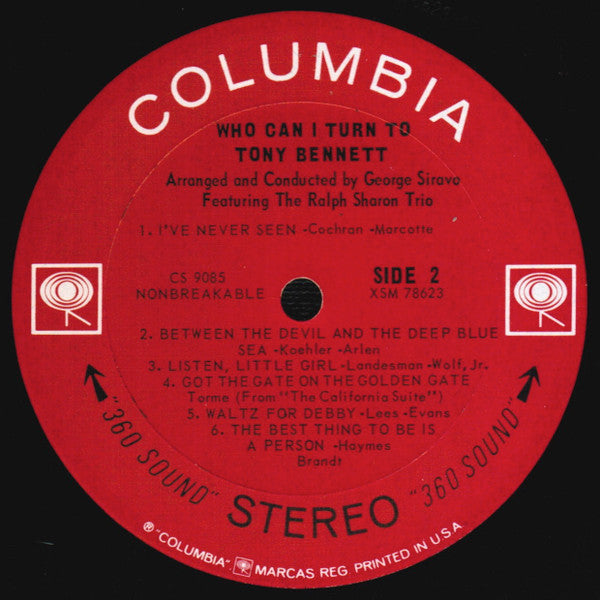 Tony Bennett - Who Can I Turn To