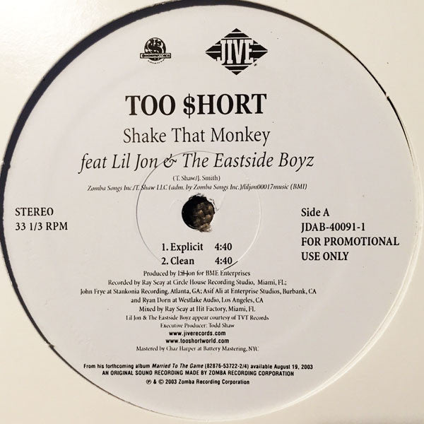 Too Short - Shake That Monkey