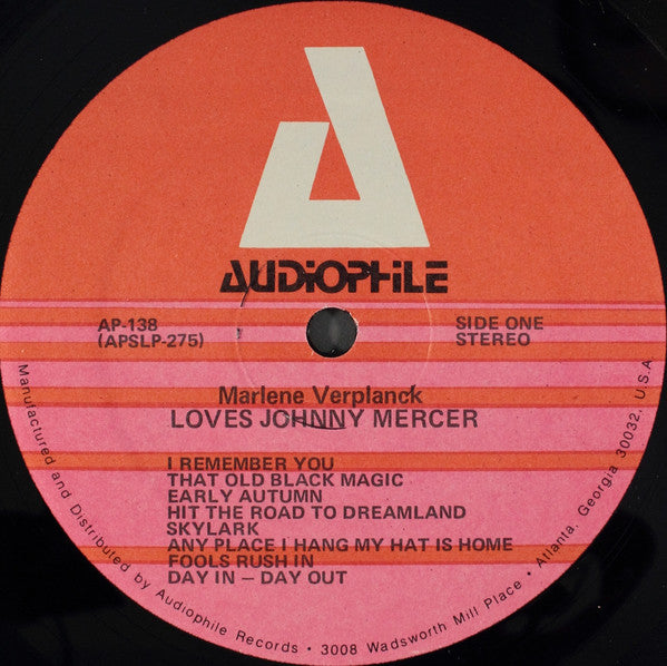 Marlene VerPlanck Loves Johnny Mercer