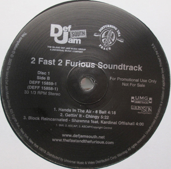Various - 2 Fast 2 Furious (Soundtrack) [RADIO PROMO]