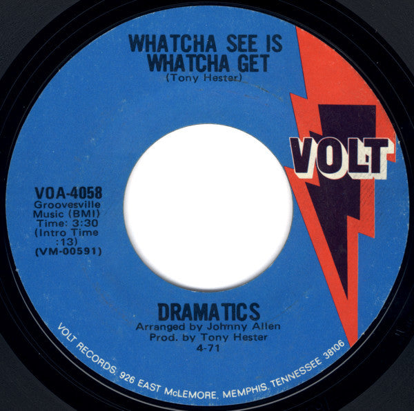 The Dramatics - Whatcha See Is Whatcha Get / Thankful For Your Love