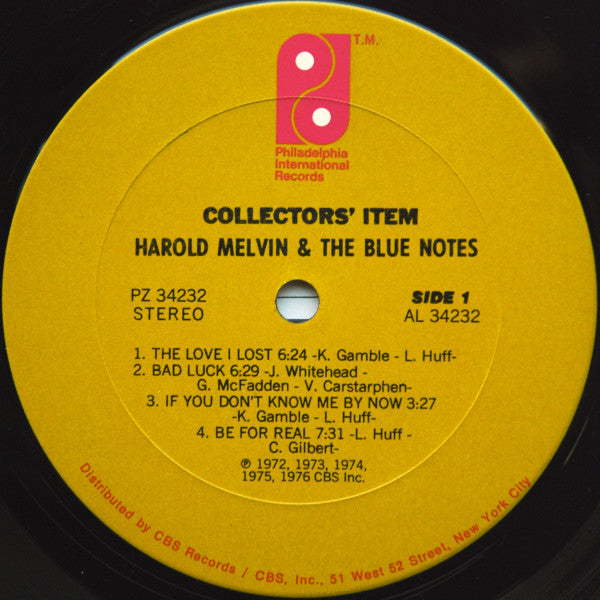 Harold Melvin And The Blue Notes - Collectors' Item