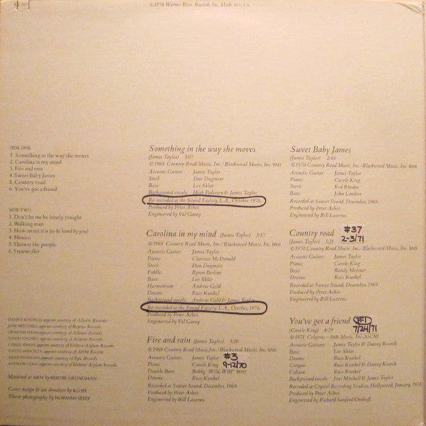 James Taylor (2) - James Taylor's Greatest Hits