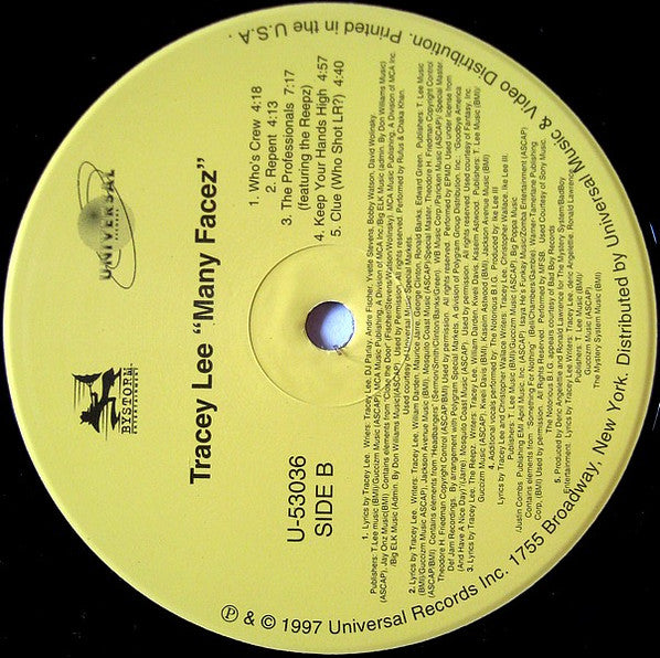 Tracey Lee - Many Facez