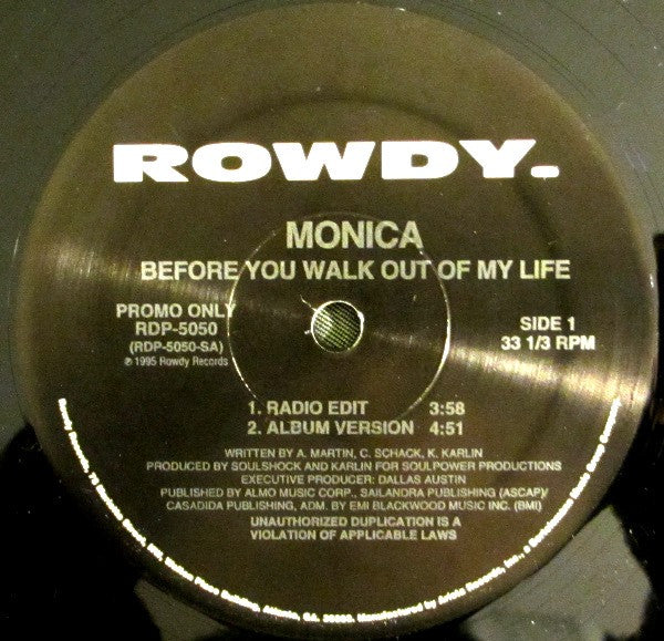 Monica - Before You Walk Out Of My Life