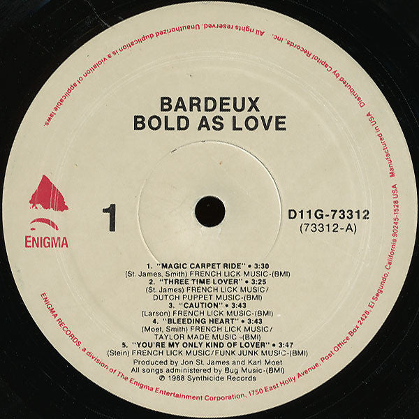 Bardeux - Bold As Love