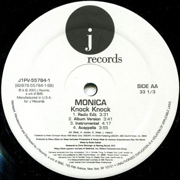 Monica - Get It Off / Knock Knock