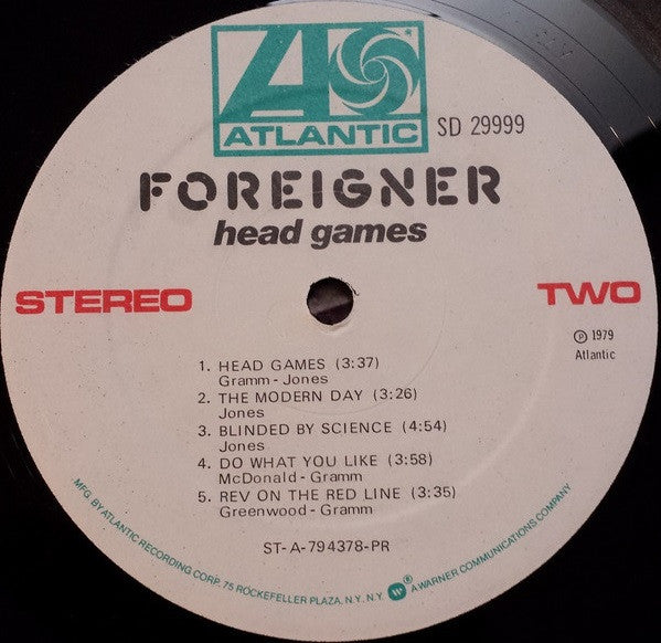 Foreigner - Head Games