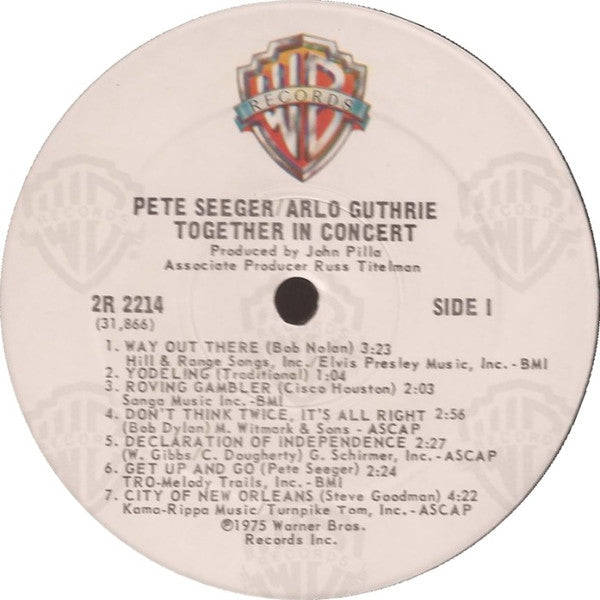 Pete Seeger - Pete Seeger & Arlo Guthrie Together In Concert
