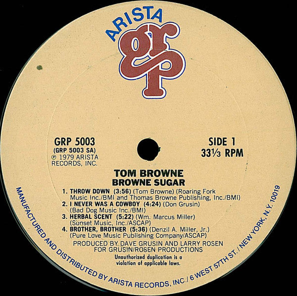 Tom Browne - Browne Sugar