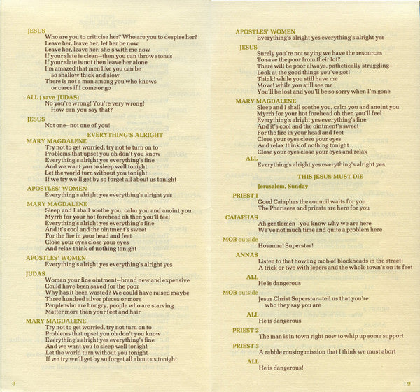 Andrew Lloyd Webber And Tim Rice - Jesus Christ Superstar - A Rock Opera