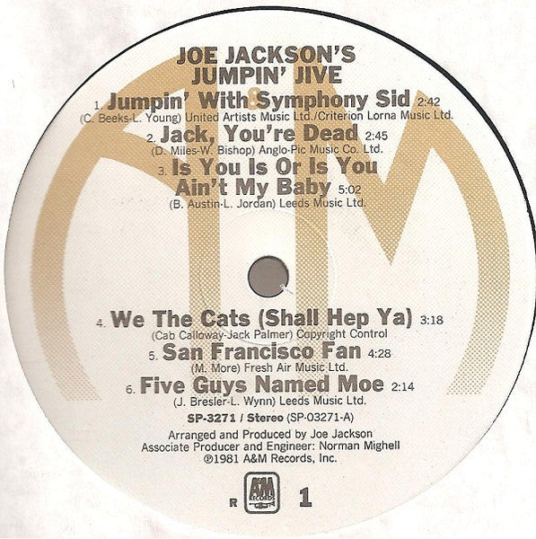 Joe Jackson's Jumpin' Jive - Joe Jackson's Jumpin' Jive