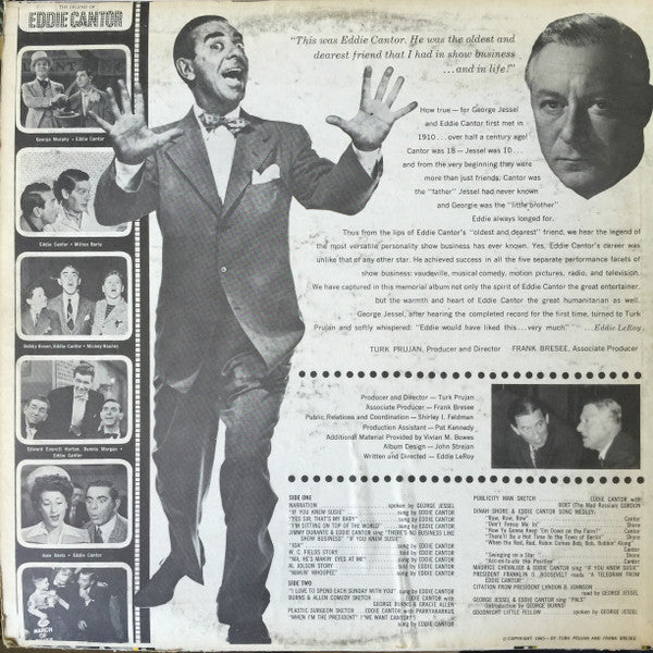 George Jessel Presents The Legend Of Eddie Cantor