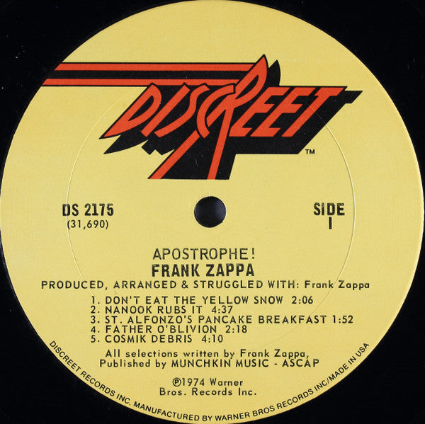 Frank Zappa - Apostrophe (')