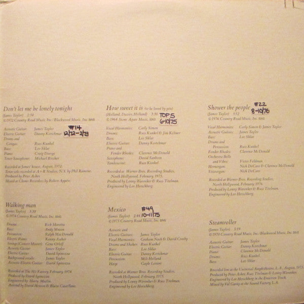 James Taylor (2) - James Taylor's Greatest Hits