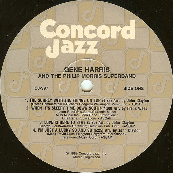 Gene Harris - Live At Town Hall, N.Y.C.