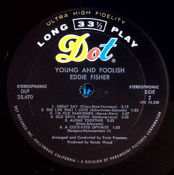 Eddie Fisher - Young And Foolish