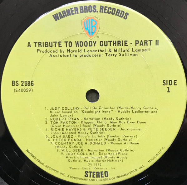 Various - A Tribute To Woody Guthrie Part Two