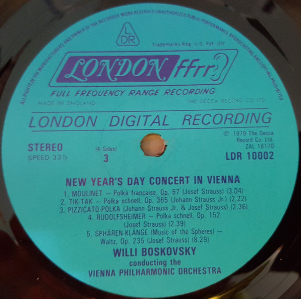 Wiener Philharmoniker - New Year's In Vienna! (The Blue Danube And Other Favorites)