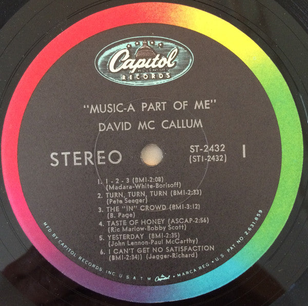 David McCallum - Music - A Part Of Me