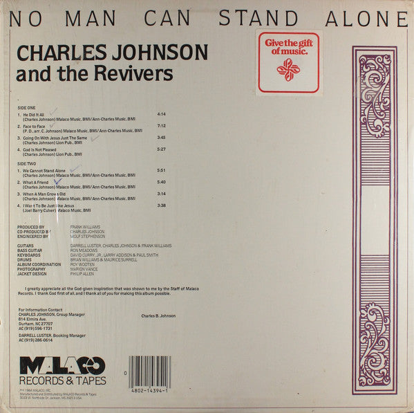 Charles Johnson & The Revivers - No Man Can Stand Alone