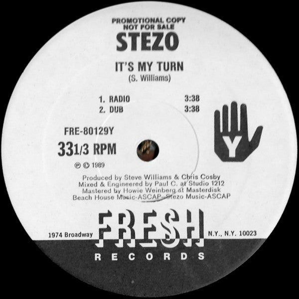 Stezo - To The Max b/w It's My Turn