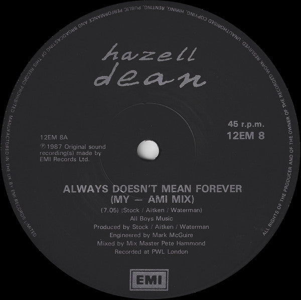 Hazell Dean - Always Doesn't Mean Forever
