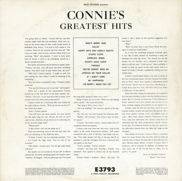 Connie Francis - Connie's Greatest Hits