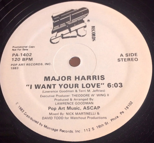 Major Harris - I Want Your Love