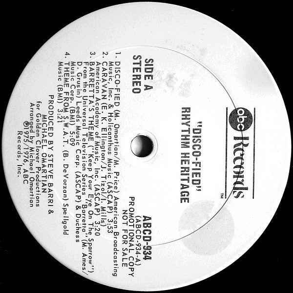 Rhythm Heritage - Disco-Fied
