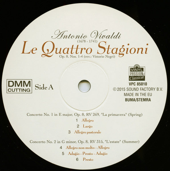Antonio Vivaldi - Le Quattro Stagioni The Four Seasons = Die Vier Jahreszeiten = Les Quatre Saisons