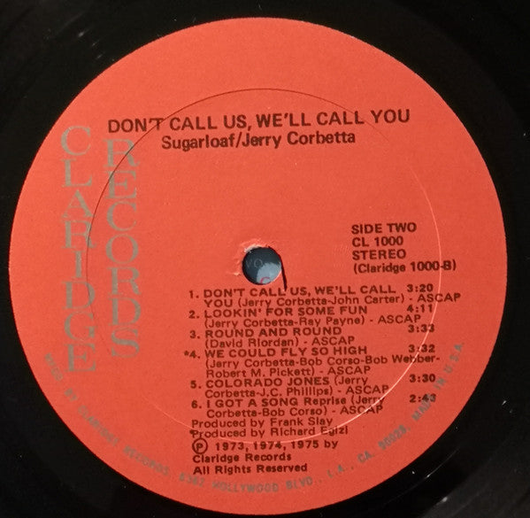 Sugarloaf - Don't Call Us, We'll Call You