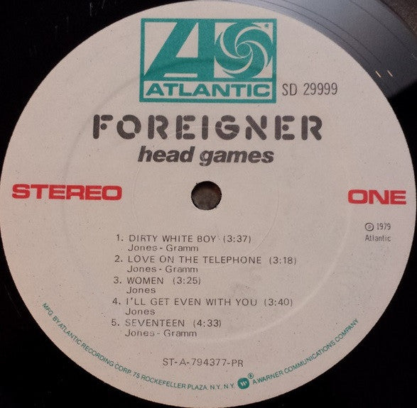 Foreigner - Head Games