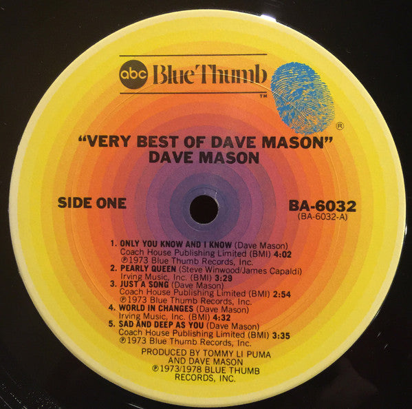 Very Best Of Dave Mason