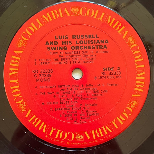 Luis Russell And His Orchestra - Luis Russell And His Louisiana Swing Orchestra (2LP, PROMO)