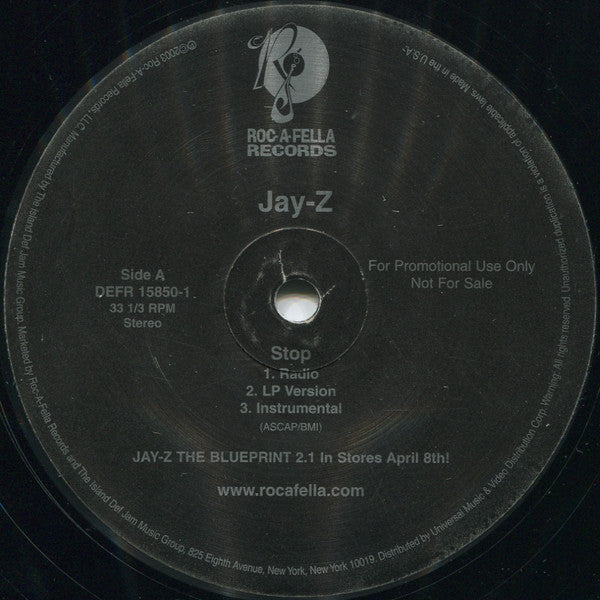 Jay-Z - Stop / Excuse Me Miss Again