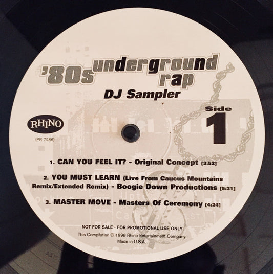 '80s Underground Rap DJ Sampler