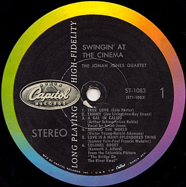 The Jonah Jones Quartet - Swingin' At The Cinema