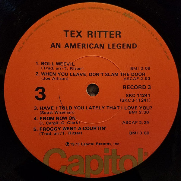 Tex Ritter - An American Legend