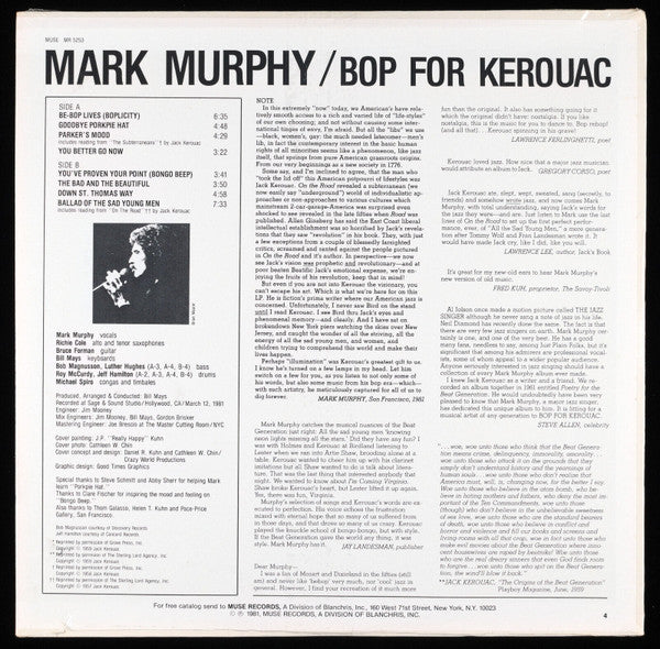 Mark Murphy - Bop For Kerouac