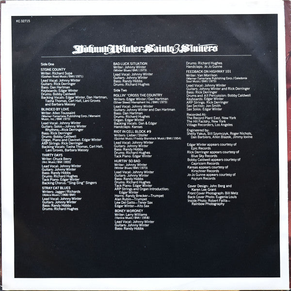 Johnny Winter - Saints & Sinners