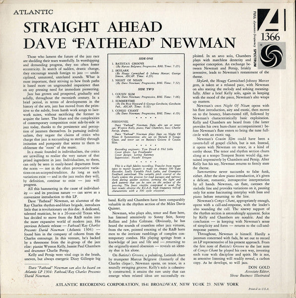 David "Fathead" Newman - Straight Ahead