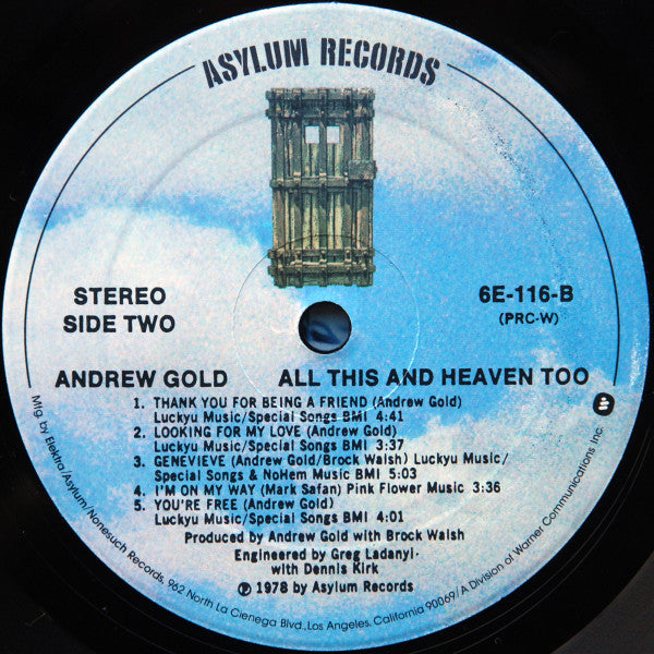 Andrew Gold - All This And Heaven Too