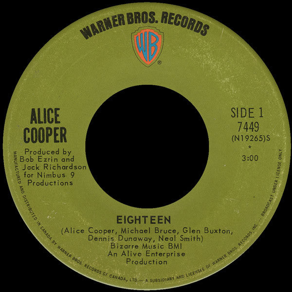 Alice Cooper - Eighteen / Body