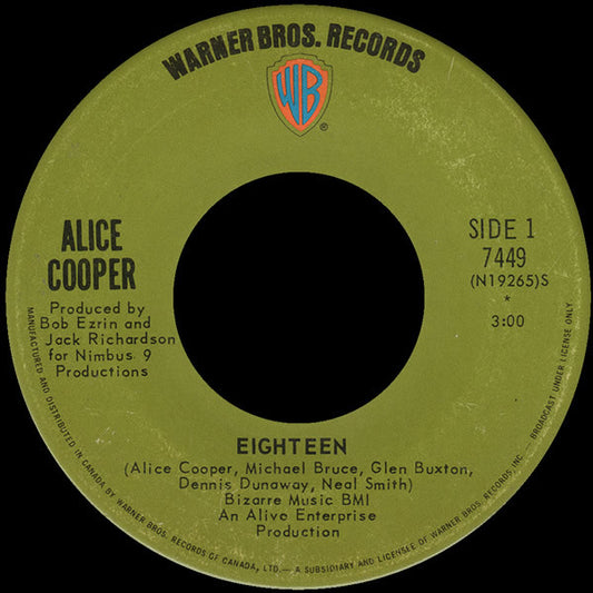 Alice Cooper - Eighteen / Body