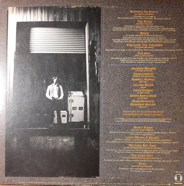 Jackson Browne - Running On Empty